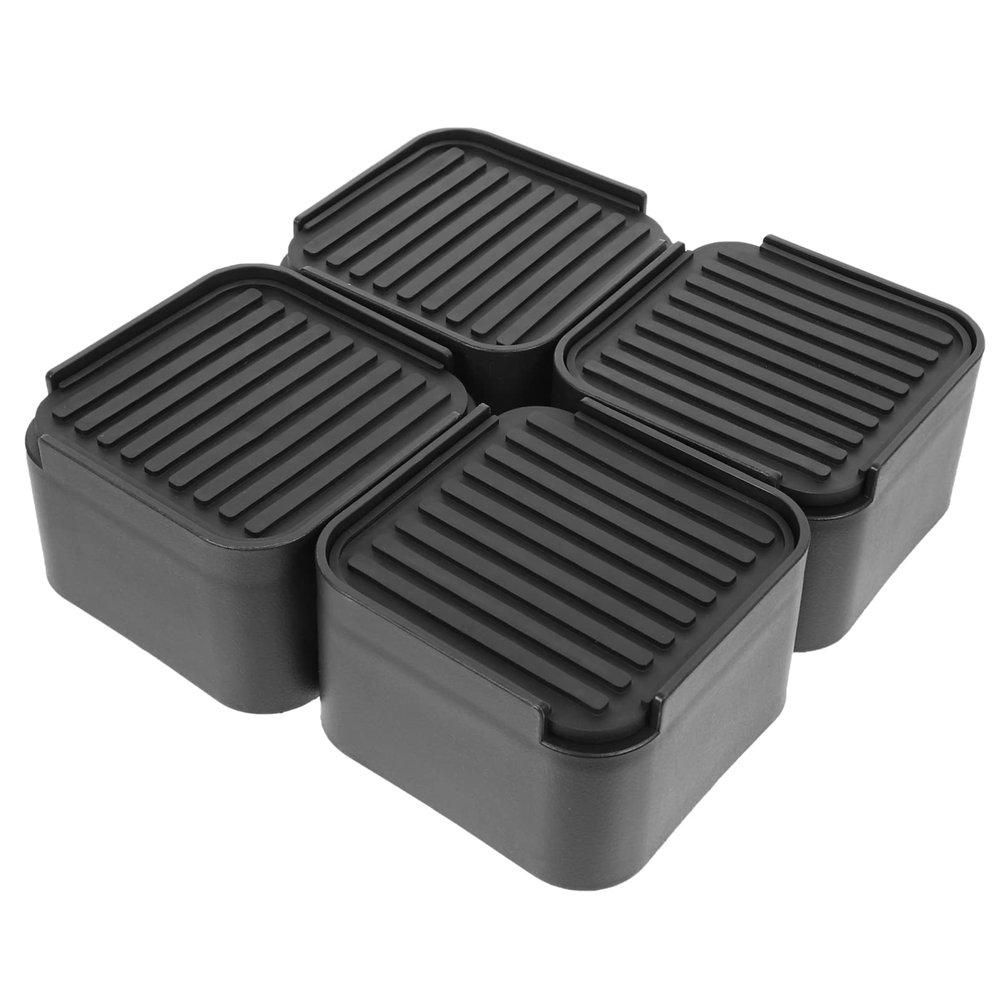 LIFKOME Adjustable Bed Risers 4-inch Bed Frame Risers Furniture Elevator for Decor