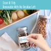 300 Removable Food Labels, Water/Oil/Tear Resistant Freezer Pantry Labels with Perforation Line No Residue Left for Food Containers Jars Kitchen Restaurant Storage Organization view 4