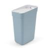 CURVER Ready to Collect 100% Recycled 30L Kitchen Accessories Recycling Lift Top Bin Smoked Grey with Light Grey Lid view 1