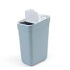 CURVER Ready to Collect 100% Recycled 30L Kitchen Accessories Recycling Lift Top Bin Smoked Grey with Light Grey Lid view 3