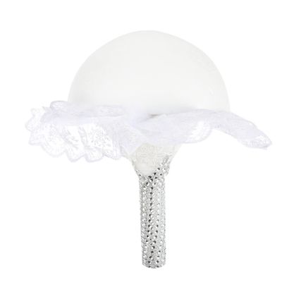 Toddmomy Flower Holder Foam Bride Flower Bouquet Holder Foam Floral Handle for Wedding Fresh Artificial DIY Decoration Floral Handle
