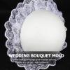 Toddmomy Flower Holder Foam Bride Flower Bouquet Holder Foam Floral Handle for Wedding Fresh Artificial DIY Decoration Floral Handle view 3