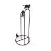 BOOMLATU Cat Metal Animal Paper Towel Holder,Cat Holder Free Standing Toilet Paper Roll Holder (Black) view 1