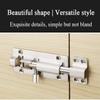 Sliding Lockfor Portable Door Lock, Keyless Entry Door Lock, Thickened Stainless Steel Barrel Bolt Lock, Brushed Finish, Slide Lock with Screws (Silver)(Size:3 Inches) (Size : 4 inches) view 3