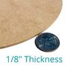 Thin Crescent Moon Cutout | Moon Wood Cutout | Acrylic Moon Shape | Wood Ceiling Decor | Moon Ceiling Wall Art | Kids Room Decor | DIY (Birch Wood, 9") view 2