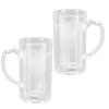 2Pcs Beer Mug 500ML Large Capacity Glass Mug Pub Beer Mugs with Handle Heavy Base Fun Entertainment Beverage Drinking Cups for Water Wine Cold Drinks view 1