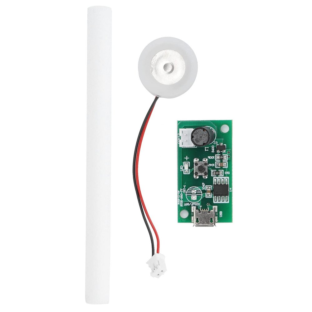 5V Mini USB Humidifier,DIY Kit Atomization Disc, USB Mist Maker Atomization Plate with Timing Switch Control, Circuit Board Driver Electronic Accessories for Home Office