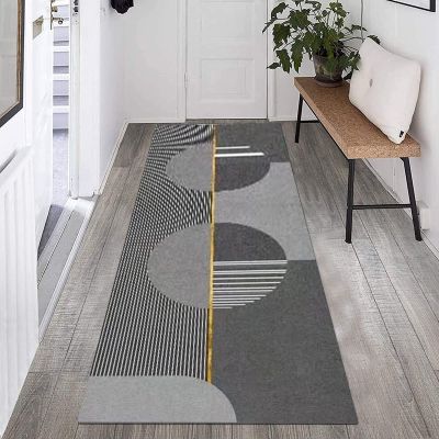 GRAPKS Hallway Narrow Runner Rug, 100cm/1.5m/2m/2.5m/300cm/350cm/4m/5m/6m Long Carpet Runner for Corridor, Living Room, EntrywayDoor Mat Grey/Gold (Size : 3.3 ft x 3.3 ft)
