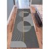 GRAPKS Hallway Narrow Runner Rug, 100cm/1.5m/2m/2.5m/300cm/350cm/4m/5m/6m Long Carpet Runner for Corridor, Living Room, EntrywayDoor Mat Grey/Gold (Size : 3.3 ft x 3.3 ft) view 3