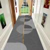 GRAPKS Hallway Narrow Runner Rug, 100cm/1.5m/2m/2.5m/300cm/350cm/4m/5m/6m Long Carpet Runner for Corridor, Living Room, EntrywayDoor Mat Grey/Gold (Size : 3.3 ft x 3.3 ft) view 4