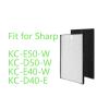 LANGshaw H12 Filter FZ-D40HFE and Actived Carbon Filter FZ-D40DFE Compatible for Sharp KC-D40 KC-D50 KC-D40Y KC-E40-W KC-E50-W KC-F50-W Leisurely view 2