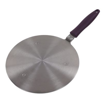Heat Diffuser, Stainless Steel Induction Adapter Plate, Convenient and Induction Hot Plate with Lac handle, Induction Hob Heat Cooking Diffuser for Electric Gas Stove
