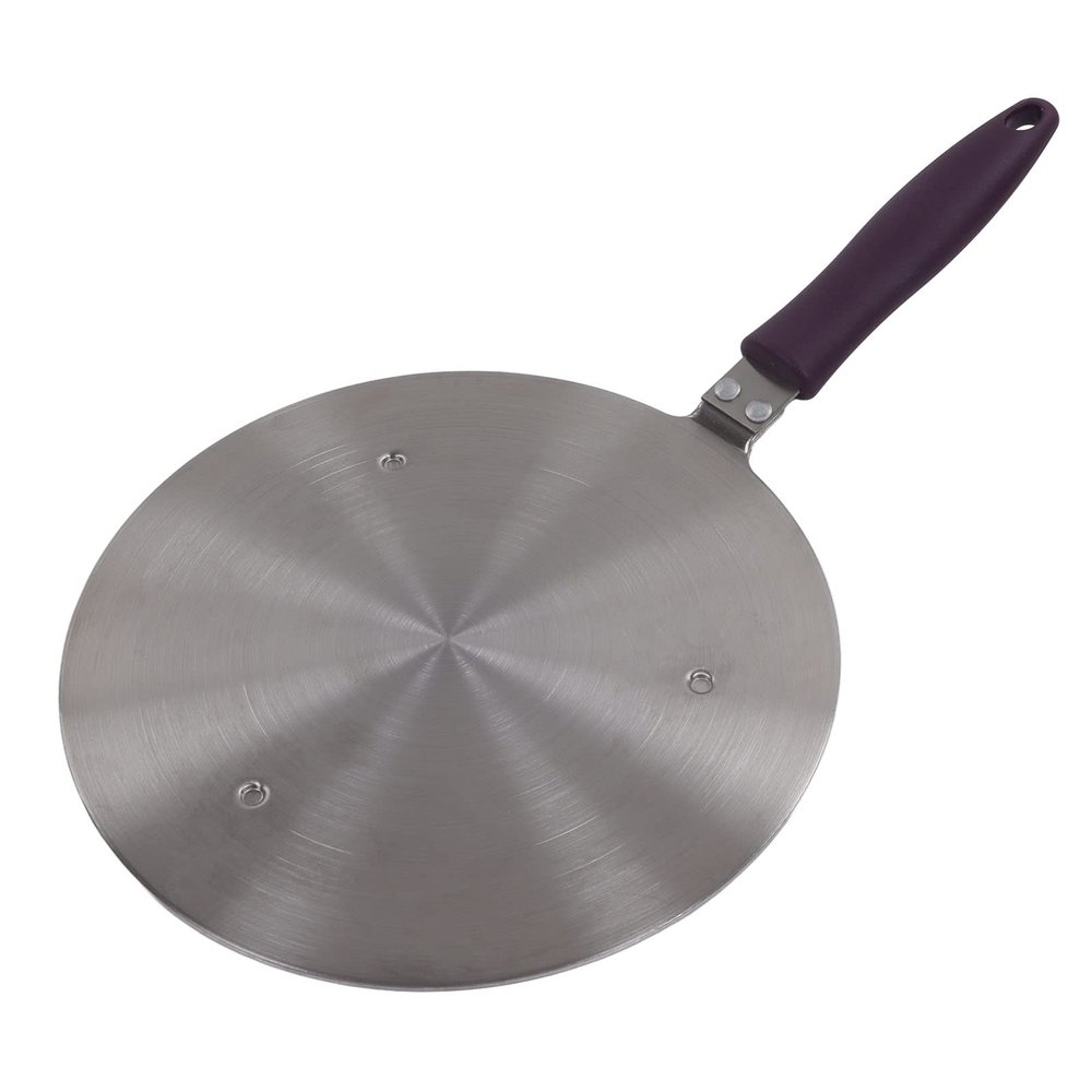 Heat Diffuser, Stainless Steel Induction Adapter Plate, Convenient and Induction Hot Plate with Lac handle, Induction Hob Heat Cooking Diffuser for Electric Gas Stove
