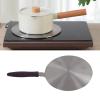 Heat Diffuser, Stainless Steel Induction Adapter Plate, Convenient and Induction Hot Plate with Lac handle, Induction Hob Heat Cooking Diffuser for Electric Gas Stove view 4