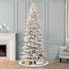 7.5 ft Pre-lit Flocked Slim Northern Fir PE/PVC Tree, 2365 Tips, 400 UL Clear Incandescent Lights view 4