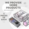 9 Pcs Underwear Drawer Organizer Foldable Fabric Storage Box Underwear Bra Organizer Socks Briefs Storage Drawer Organizer For Dresser Drawers view 1