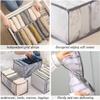 9 Pcs Underwear Drawer Organizer Foldable Fabric Storage Box Underwear Bra Organizer Socks Briefs Storage Drawer Organizer For Dresser Drawers view 3