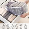 9 Pcs Underwear Drawer Organizer Foldable Fabric Storage Box Underwear Bra Organizer Socks Briefs Storage Drawer Organizer For Dresser Drawers view 4