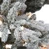 4.5 ft Pre-lit Flocked Utah Fir Tree, 699 PE/PVC Tips, 250 UL Clear Incandescent Lights view 2