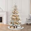 4.5 ft Pre-lit Flocked Utah Fir Tree, 699 PE/PVC Tips, 250 UL Clear Incandescent Lights view 3