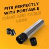 Prescott Plastics 2.5-Inch Round Vinyl Plug Inserts, Flexible Rubber End Caps for Metal Tubing, Fence Posts, and Furniture, Durable Glide Inserts, Made in USA - 50 Pack view 4
