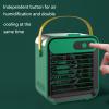 WILN Portable Air Cooler Air Conditioner Spray Electric Cooler Fan Home USB Fan Small Mobile Phone Holder Outdoor (Green) view 4