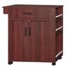 Better Home Products Rolling Kitchen Cart with Storage Cabinet - Shelby - Kitchen Island Cart view 1