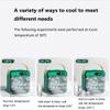 Portable Air Cooler Air Conditioner Spray Electric Cooler Fan Home USB Fan Small Mobile Phone Holder Outdoor (White) view 3