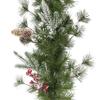 24" PE/PVC Decorated Wreath, 200 Tips, Pine Cones & Berries view 4