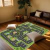 Car Rug Play Mat 5'3"7'7", Road Rug Carpet for Kids, City Life Educational Road Traffic Carpet for Aged 3-12 Years Old view 4