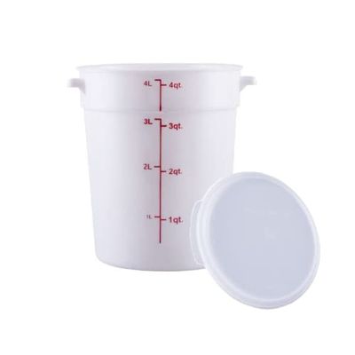 CenPro 29A-074 Round Food Storage Containers with Lids, 4 Qt. (24 Pack)