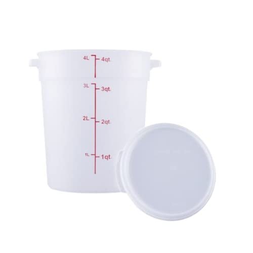 CenPro 29A-073 Round Food Storage Containers with Lids, 4 Qt. (24 Pack)