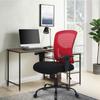 Big and Tall Office Chair for Heavy People 400lbs Computer Desk Chair Extra Wide Seat Adjustable Arms Rolling Chair for Desk with Ergonomic Lumbar Support for Home Office,Red view 2