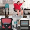 Big and Tall Office Chair for Heavy People 400lbs Computer Desk Chair Extra Wide Seat Adjustable Arms Rolling Chair for Desk with Ergonomic Lumbar Support for Home Office,Red view 4