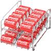 Simple Houseware Dual Row Front Loading Can Dispenser, Chrome view 1
