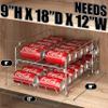 Simple Houseware Dual Row Front Loading Can Dispenser, Chrome view 2