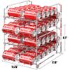 Simple Houseware Dual Row Front Loading Can Dispenser, Chrome view 3