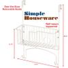 Simple Houseware Over-The-Door/Wall-Mount Ironing Board Holder, White view 2