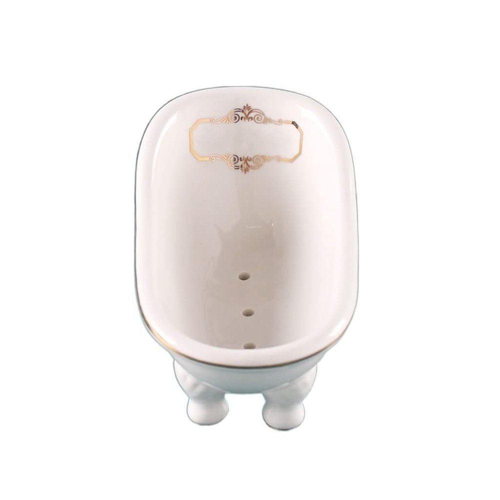 Draining Soap Dishes Nordic Style Ceramic Draining Countertop Soap Box Indoor Washbasin Bathroom Kitchen Personality Creative Toilet Bath Soap Rack Soap Tray (Color : D)