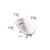 Draining Soap Dishes Nordic Style Ceramic Draining Countertop Soap Box Indoor Washbasin Bathroom Kitchen Personality Creative Toilet Bath Soap Rack Soap Tray (Color : D) view 2