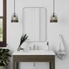 Better Bevel Wall Mirror | Bathroom Vanity Mirror | Nickel Metal Frame | 30" x 40" Rectangle view 2