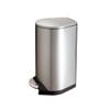 moisture Garbage Cans Kitchen Trash Can Stainless Steel Household Foot-Operated Trash Can with Lid for Living Room Bedroom Office Garbage Waste Storage Indoor Trash Can (Size : 50L) view 1