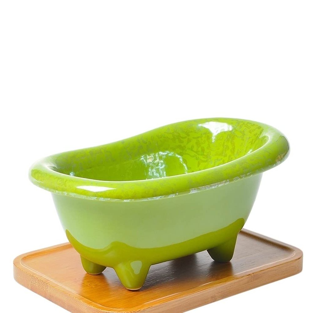 Draining Soap Dishes Nordic Ceramic soap Box soap Dish Indoor washbasin Bathroom Kitchen Storage Box Creative Small Bathtub soap Box Bath soap Rack Soap Tray (Color : D)