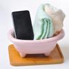 Draining Soap Dishes Nordic Ceramic soap Box soap Dish Indoor washbasin Bathroom Kitchen Storage Box Creative Small Bathtub soap Box Bath soap Rack Soap Tray (Color : D) view 4