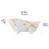 Draining Soap Dishes Nordic Ceramic Soap Box Soap Dish Indoor Washbasin Bathroom Kitchen Storage Box Creative Small Bathtub Soap Box Bath Soap Rack Soap Tray (Color : A) view 2