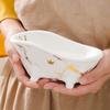 Draining Soap Dishes Nordic Ceramic Soap Box Soap Dish Indoor Washbasin Bathroom Kitchen Storage Box Creative Small Bathtub Soap Box Bath Soap Rack Soap Tray (Color : A) view 4