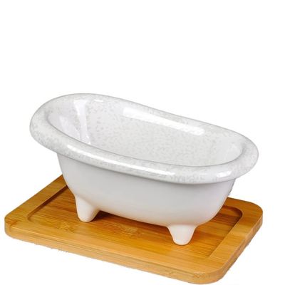 Draining Soap Dishes Nordic Ceramic soap Box soap Dish Indoor washbasin Bathroom Kitchen Storage Box Creative Small Bathtub soap Box Bath soap Rack Soap Tray (Color : E)
