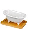 Draining Soap Dishes Nordic Ceramic soap Box soap Dish Indoor washbasin Bathroom Kitchen Storage Box Creative Small Bathtub soap Box Bath soap Rack Soap Tray (Color : E) view 1