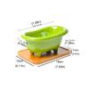 Draining Soap Dishes Nordic Ceramic soap Box soap Dish Indoor washbasin Bathroom Kitchen Storage Box Creative Small Bathtub soap Box Bath soap Rack Soap Tray (Color : E) view 2