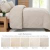 Exclusivo Mezcla King Quilt Set- Brich Beige Quilts Bedding Set with 2 Pillow Shams, Modern King Bedspread with Striped Pattern, Soft Lightweight Bedspreads Coverlets for All Seasons view 3